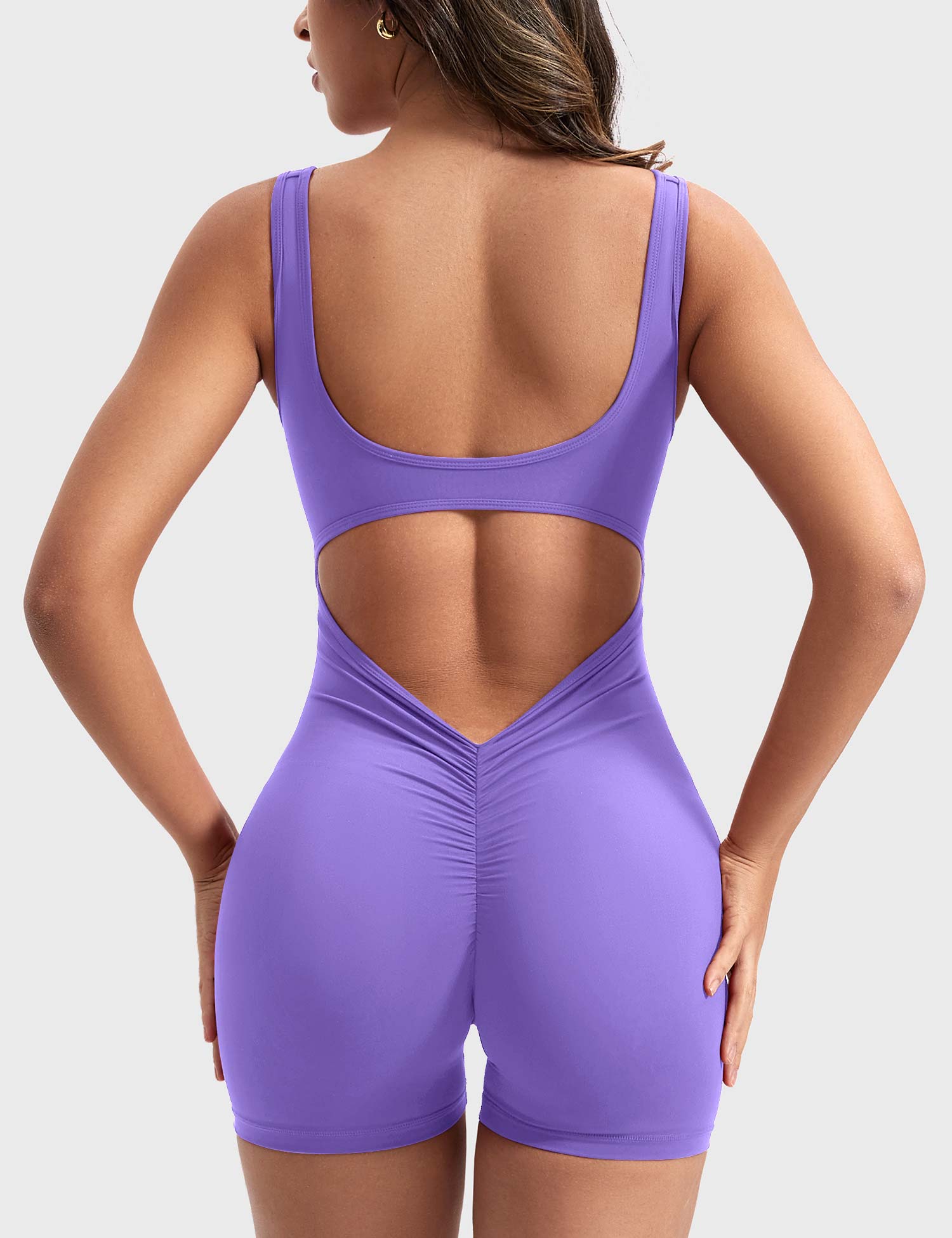 Rise & Vell Lizvette V Sırt Kısa Tulum