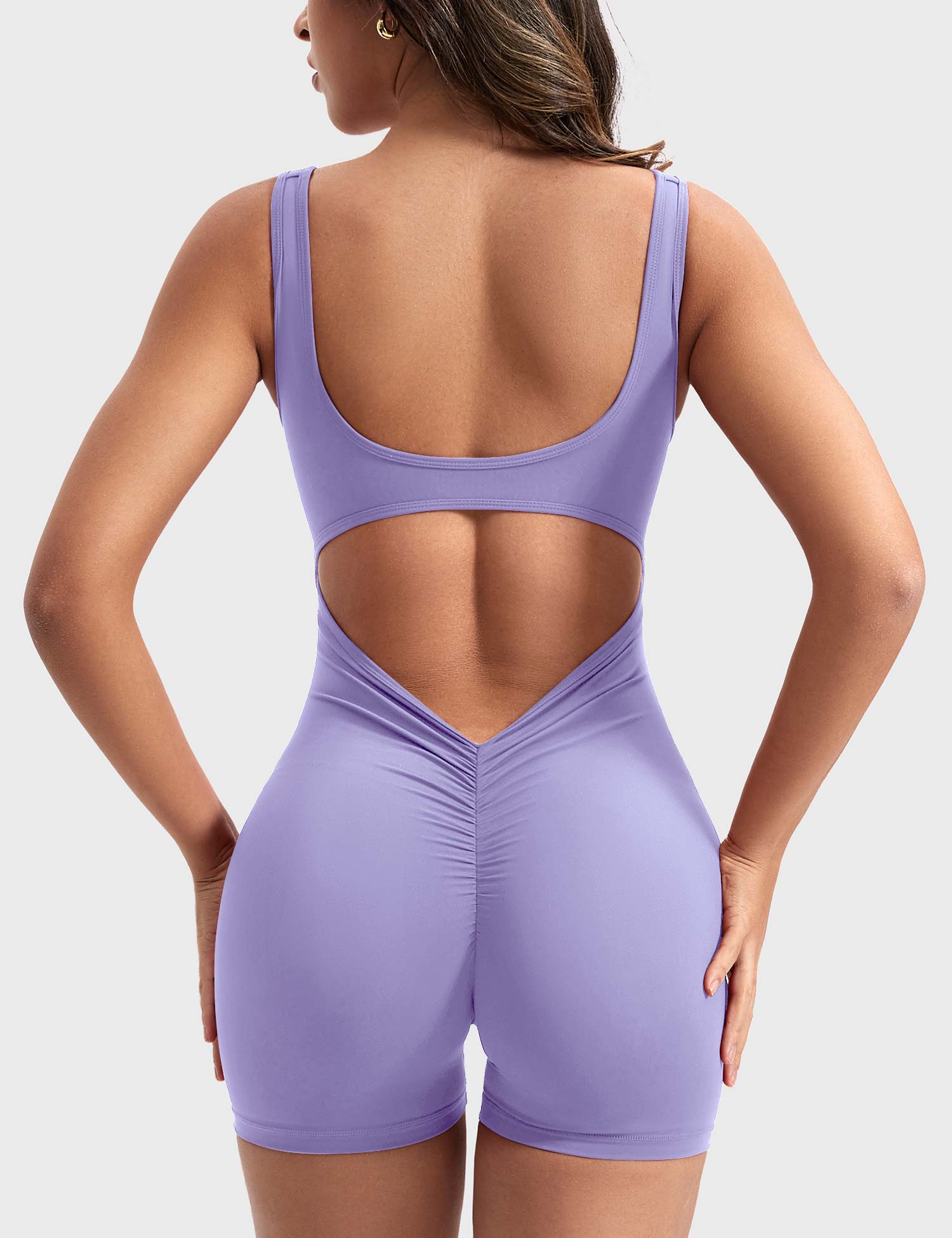 Rise & Vell Lizvette V Sırt Kısa Tulum