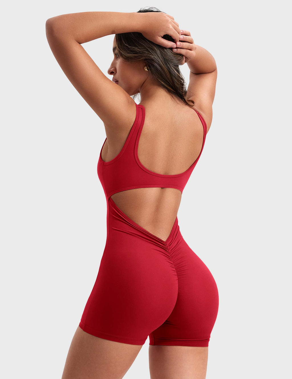 Rise & Vell Lizvette V Sırt Kısa Tulum