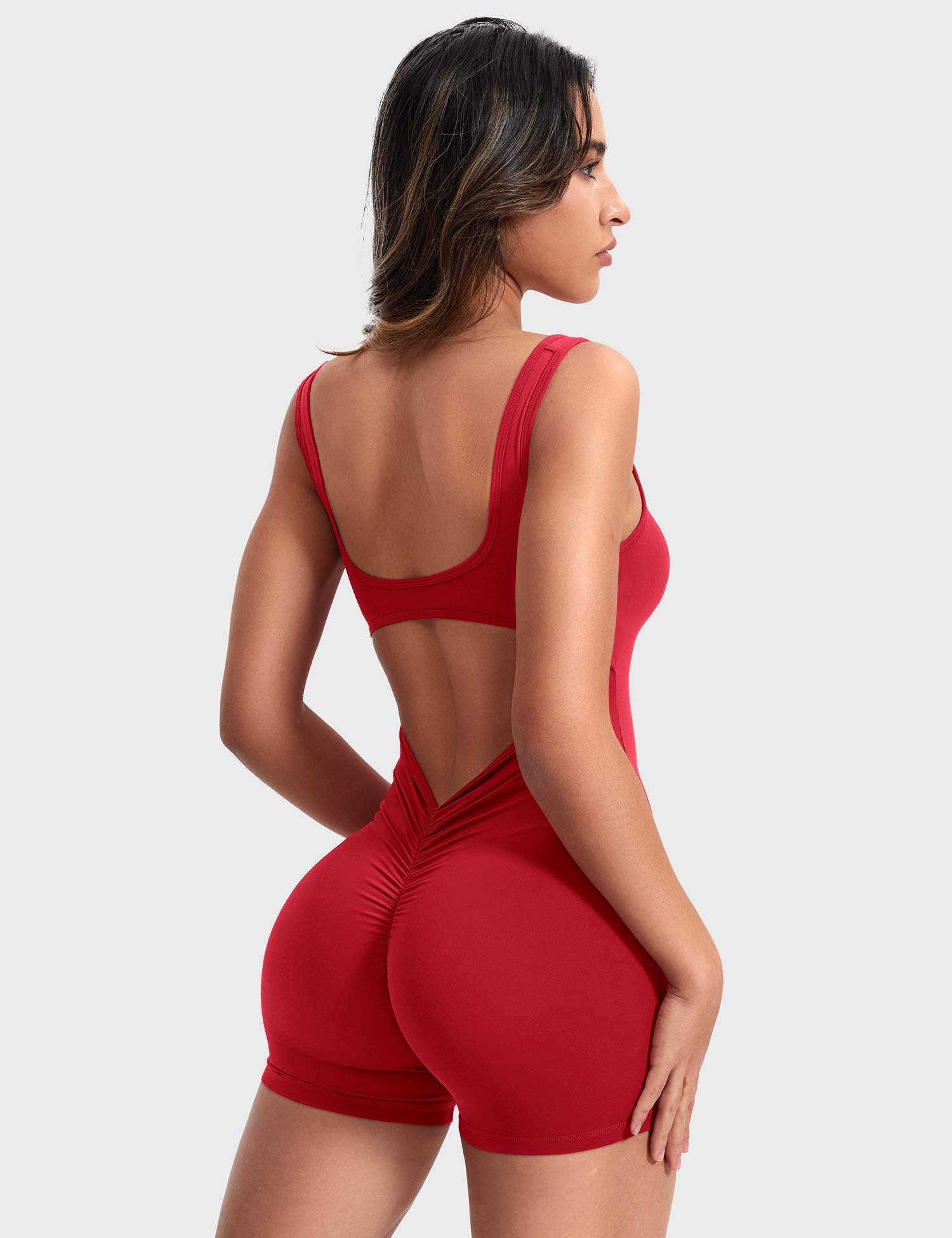 Rise & Vell Lizvette V Sırt Kısa Tulum