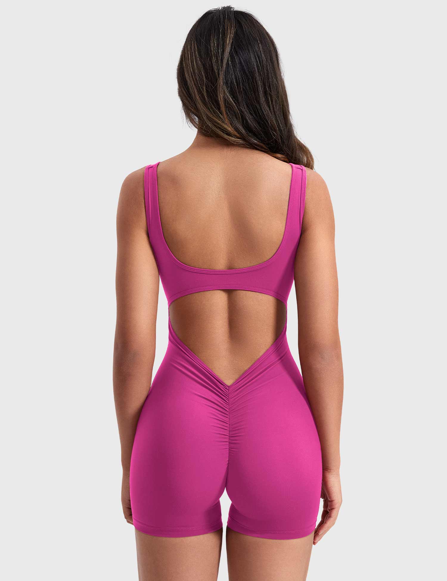 Rise & Vell Lizvette V Sırt Kısa Tulum