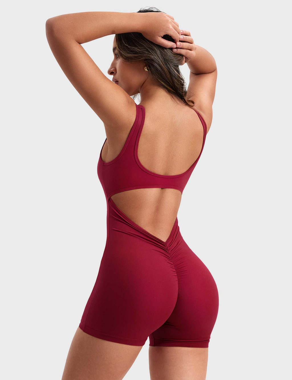 Rise & Vell Lizvette V Sırt Kısa Tulum