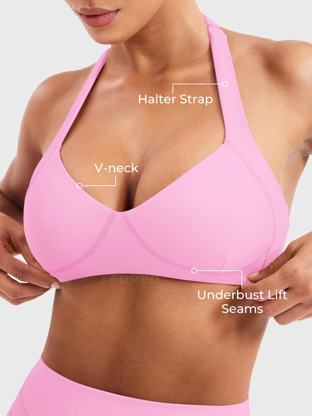 Rise & Vell Andrine Kontur Halter Sporcu Sütyeni