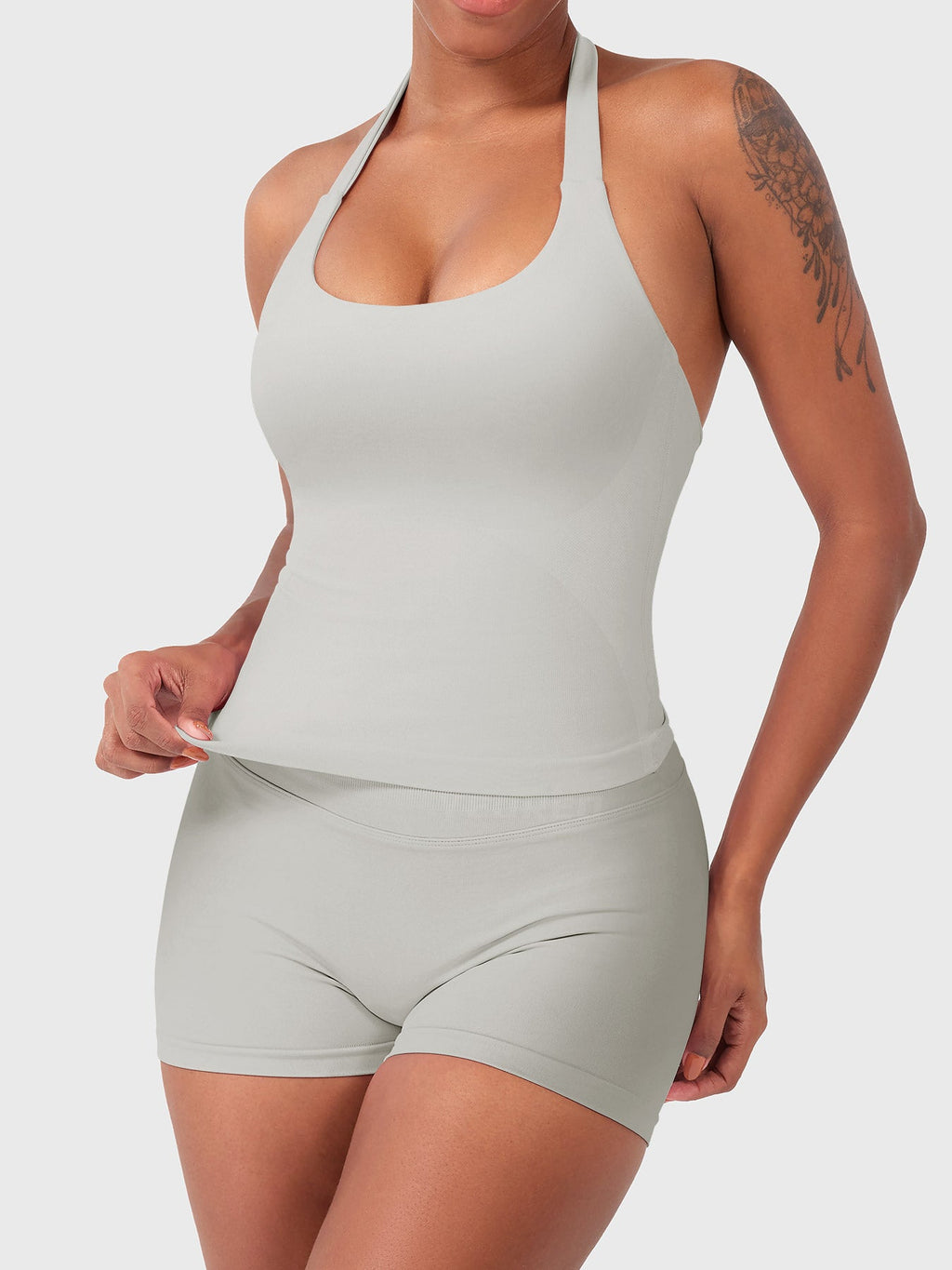 Rise & Vell Flesil Halter Yaka Yumuşak Dokulu Atlet