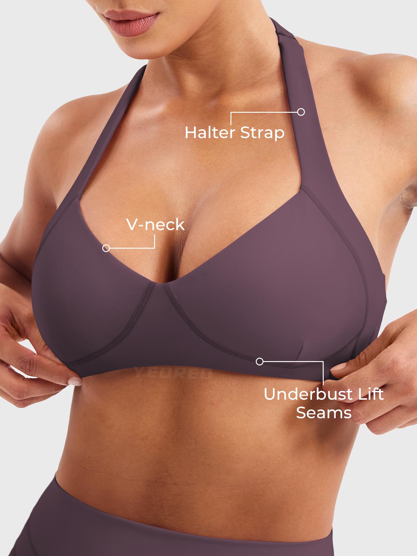 Rise & Vell Andrine Kontur Halter Sporcu Sütyeni