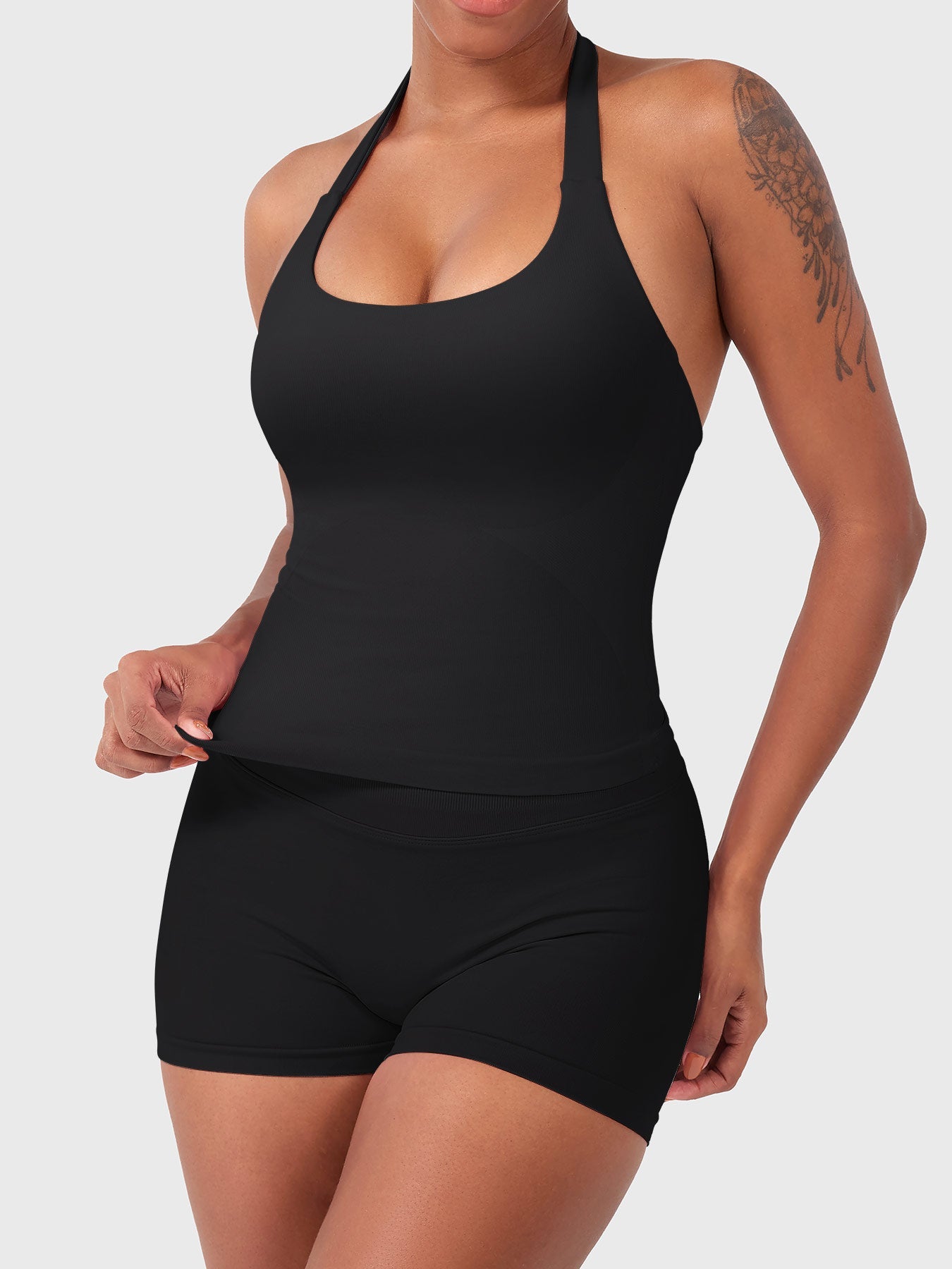 Rise & Vell Flesil Halter Yaka Yumuşak Dokulu Atlet