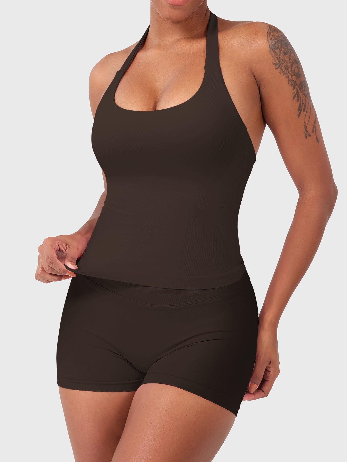 Rise & Vell Flesil Halter Yaka Yumuşak Dokulu Atlet