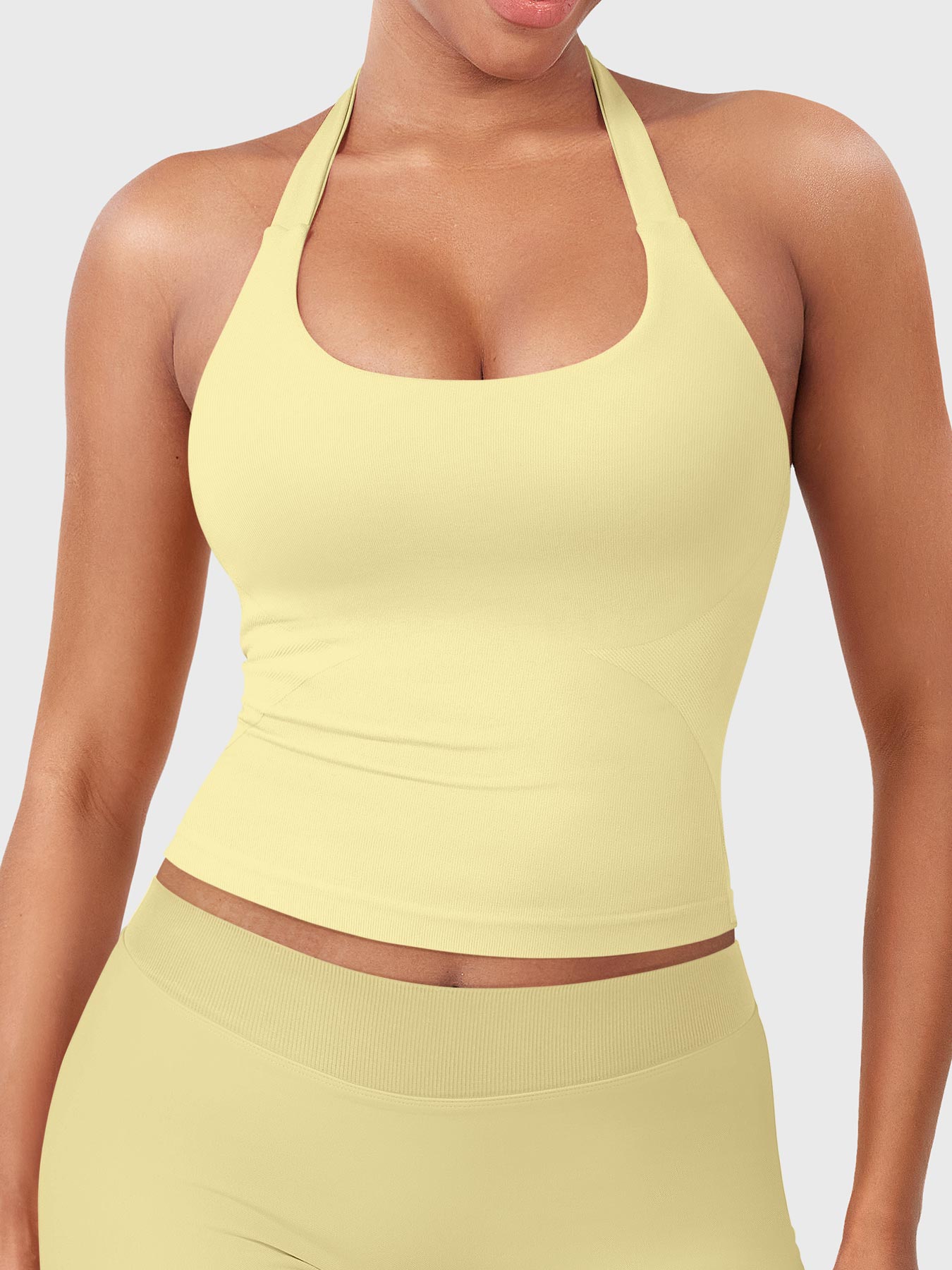 Rise & Vell Flesil Halter Yaka Yumuşak Dokulu Atlet