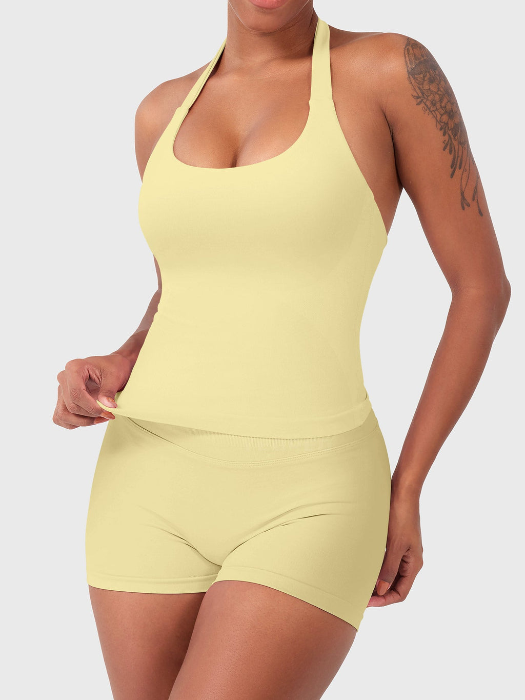 Rise & Vell Flesil Halter Yaka Yumuşak Dokulu Atlet
