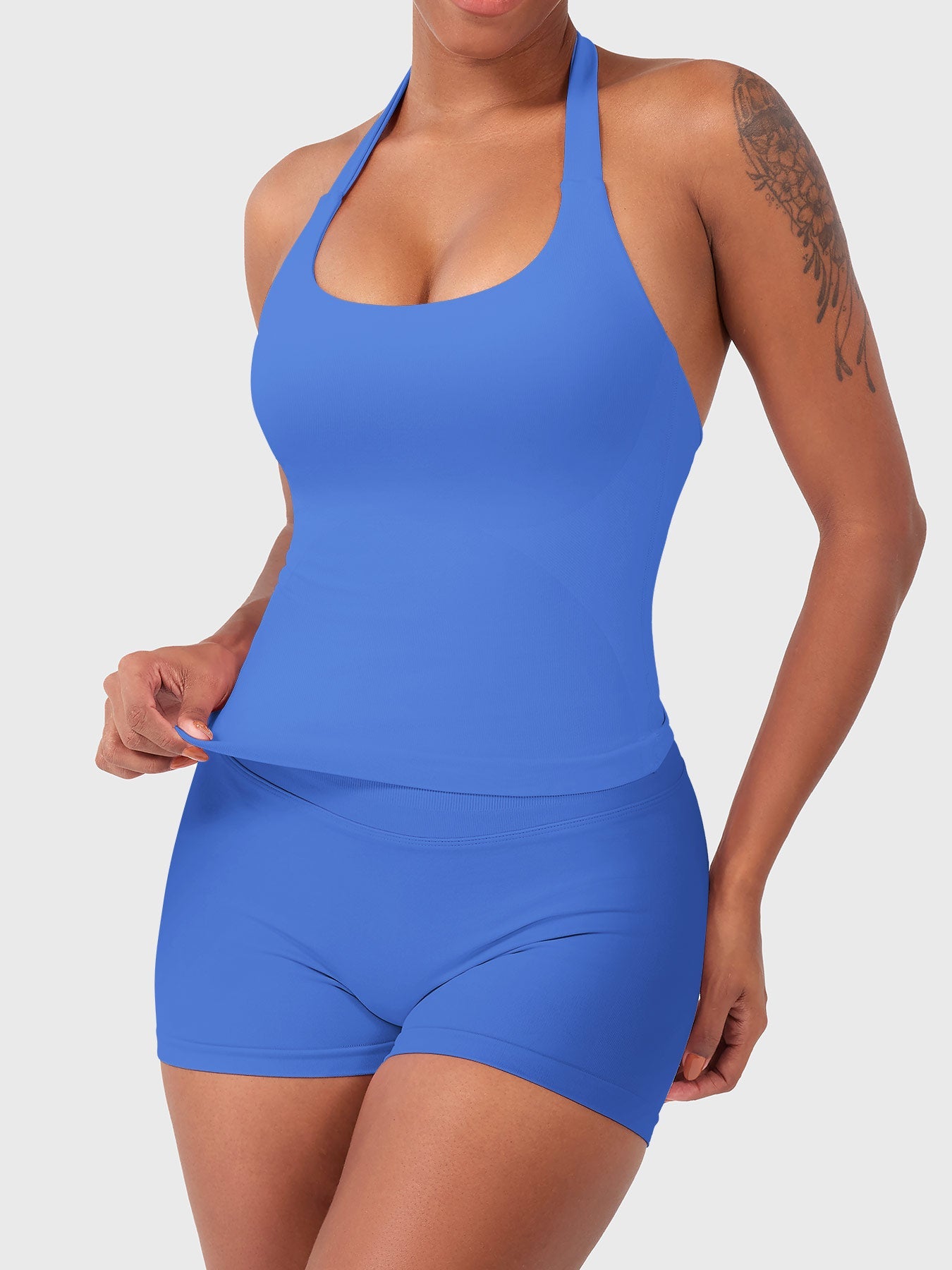 Rise & Vell Flesil Halter Yaka Yumuşak Dokulu Atlet