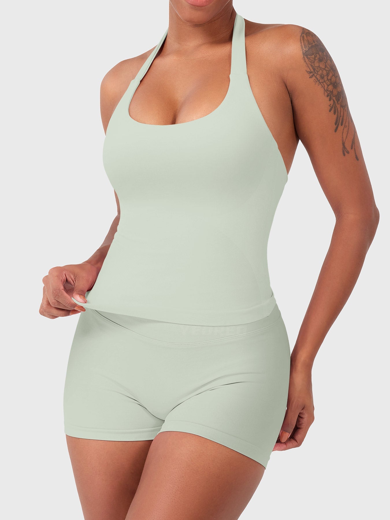 Rise & Vell Flesil Halter Yaka Yumuşak Dokulu Atlet