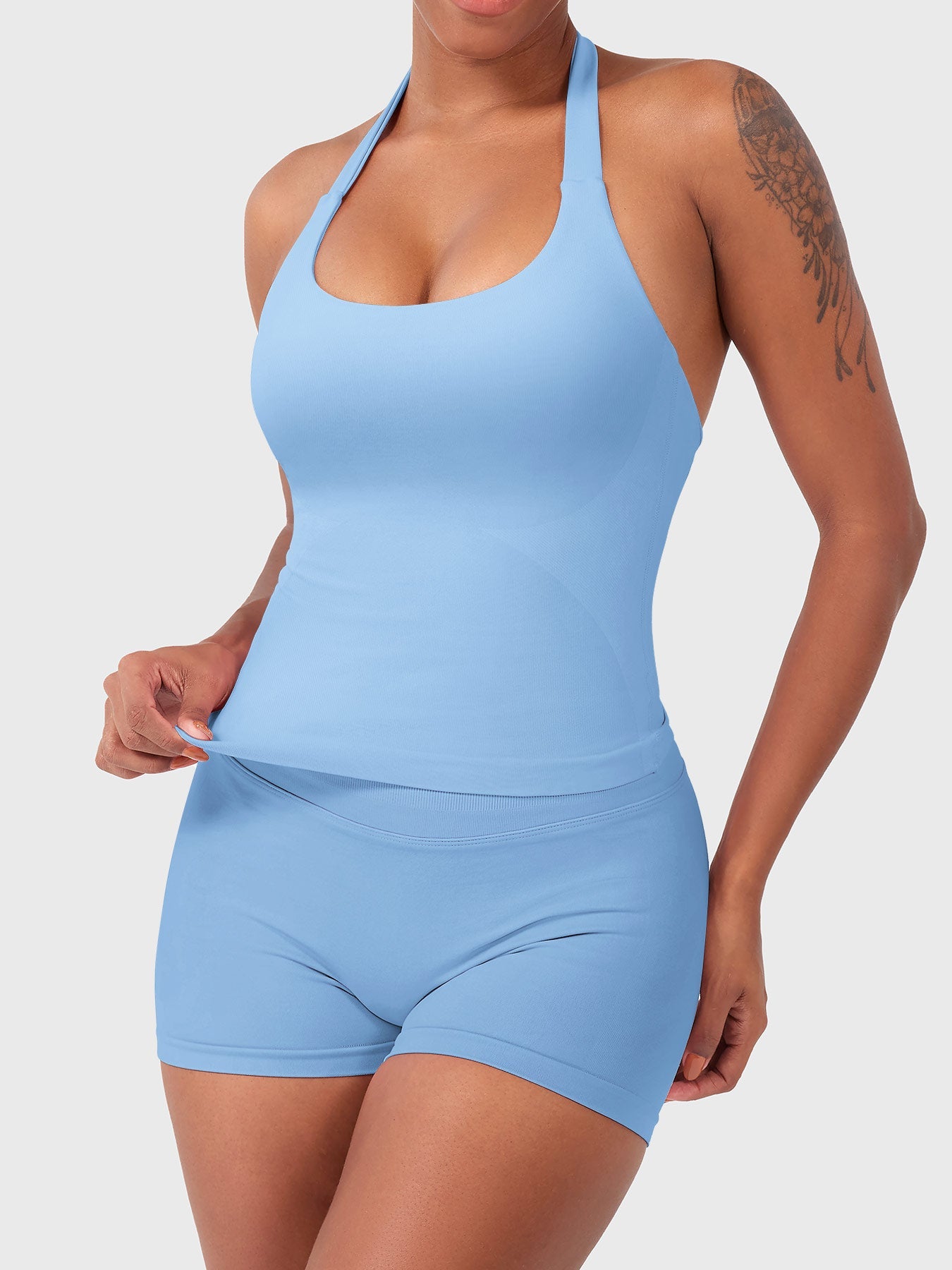 Rise & Vell Flesil Halter Yaka Yumuşak Dokulu Atlet