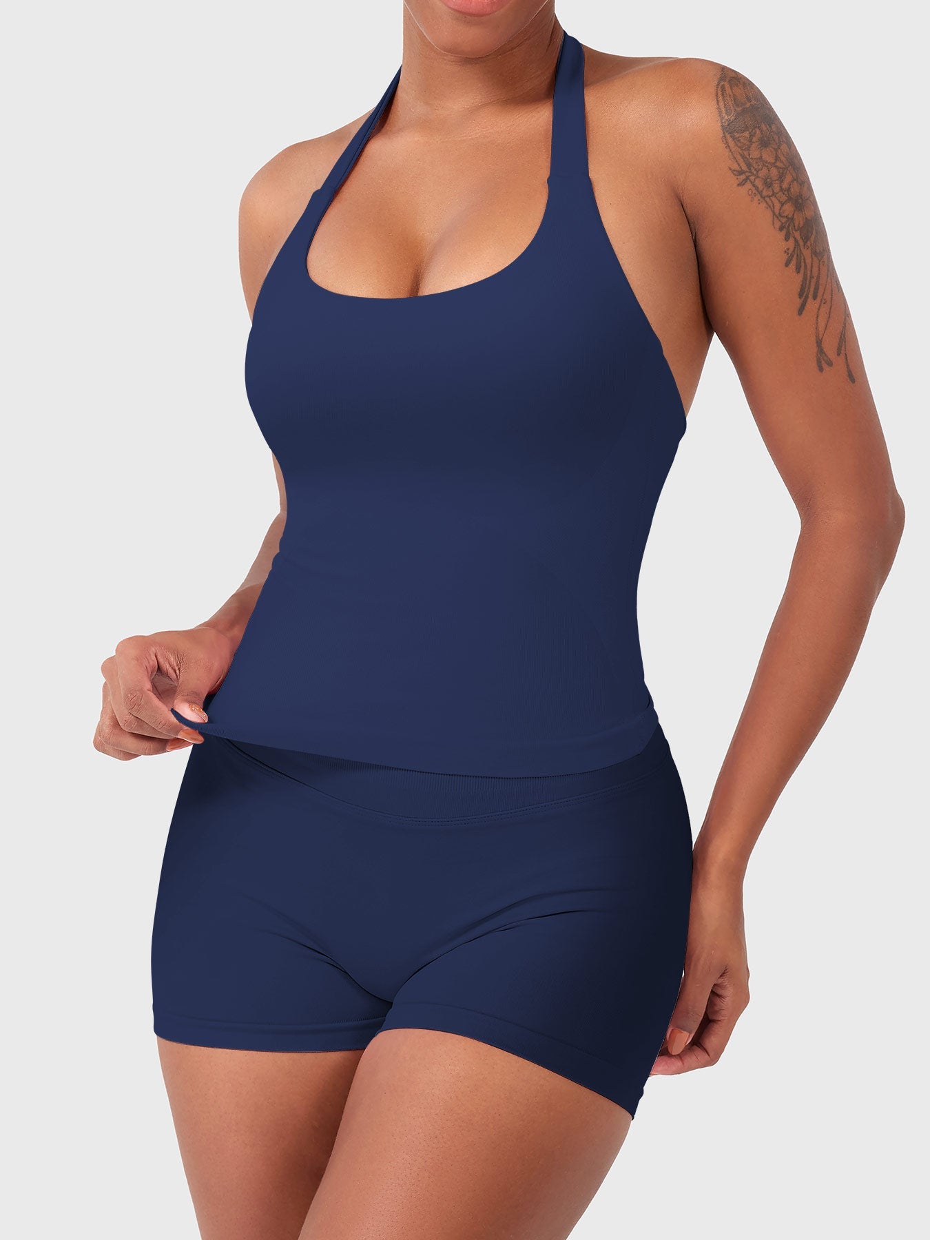 Rise & Vell Flesil Halter Yaka Yumuşak Dokulu Atlet