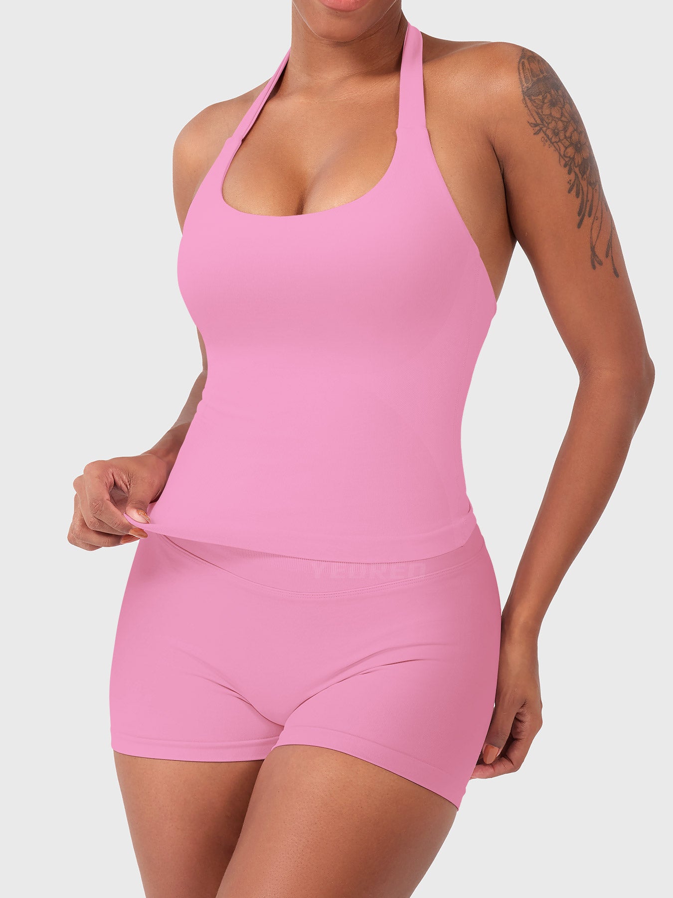 Rise & Vell Flesil Halter Yaka Yumuşak Dokulu Atlet
