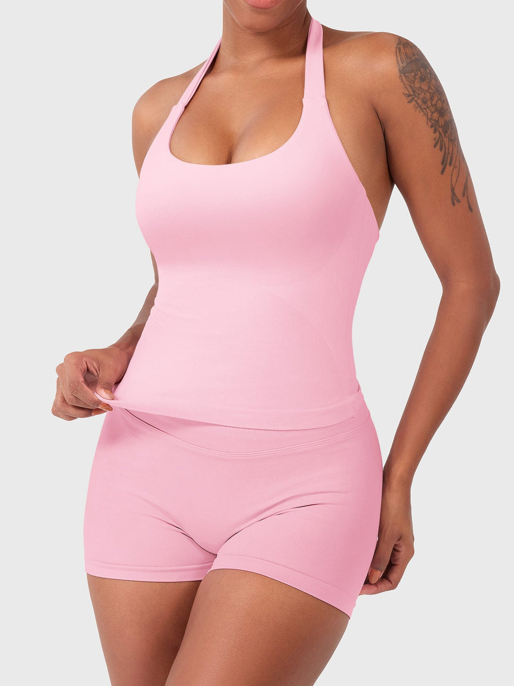 Rise & Vell Flesil Halter Yaka Yumuşak Dokulu Atlet