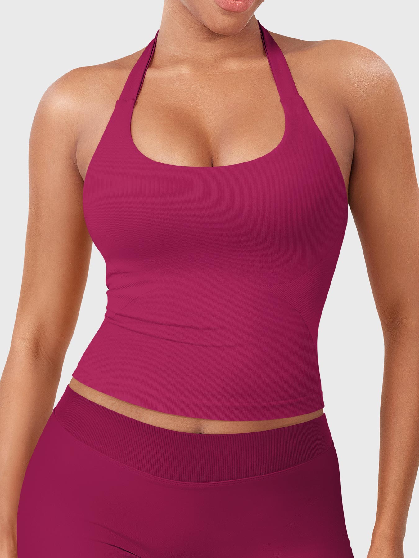 Rise & Vell Flesil Halter Yaka Yumuşak Dokulu Atlet