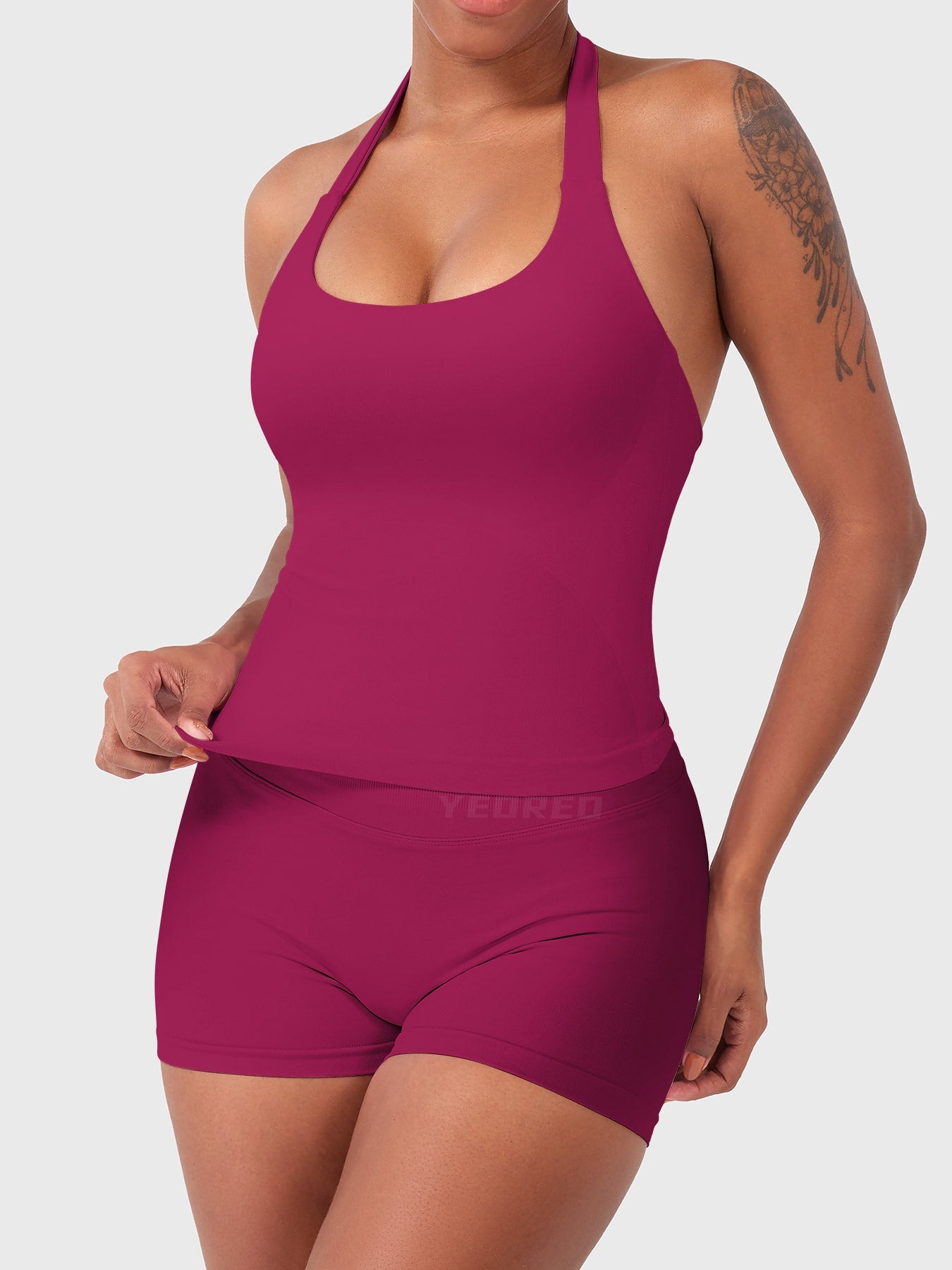 Rise & Vell Flesil Halter Yaka Yumuşak Dokulu Atlet