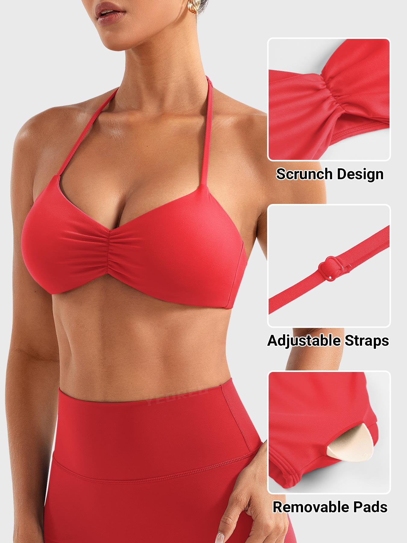 Rise & Vell Amiey Halter Yaka Sporcu Sütyeni