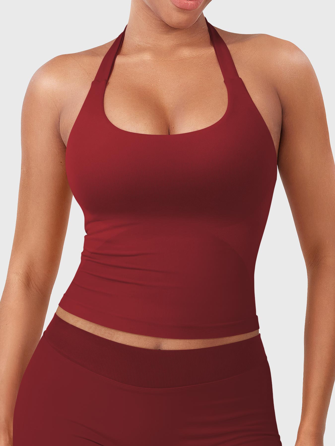 Rise & Vell Flesil Halter Yaka Yumuşak Dokulu Atlet