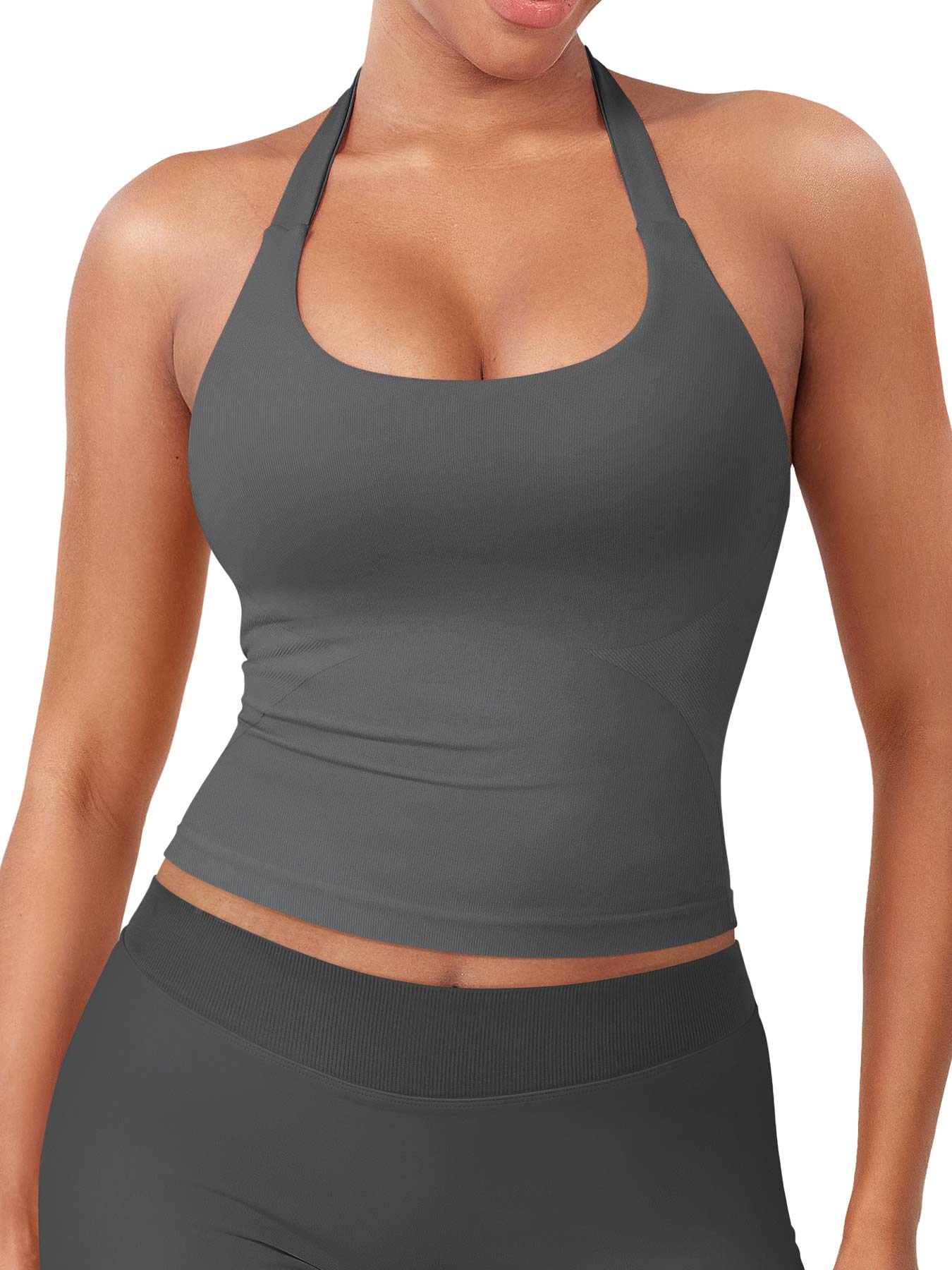 Rise & Vell Flesil Halter Yaka Yumuşak Dokulu Atlet