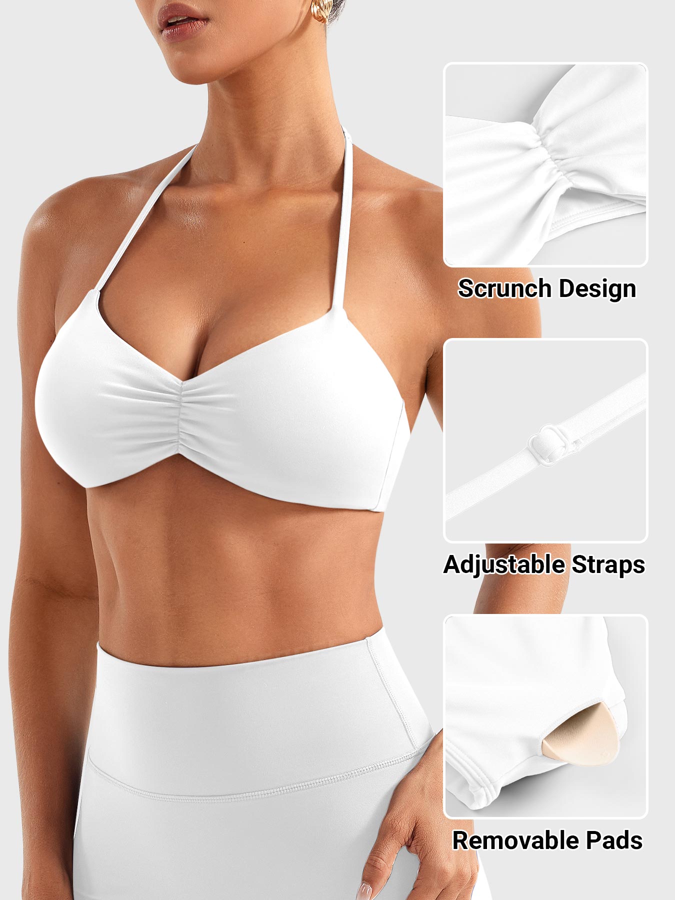 Rise & Vell Amiey Halter Yaka Sporcu Sütyeni